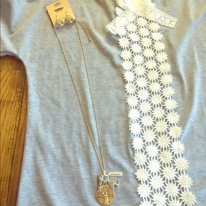 Family tree necklace and earring set.